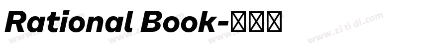 Rational Book字体转换 Rational Book字体转换